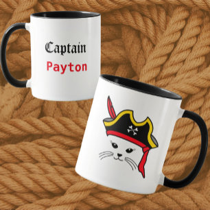 Customisable Little Cat Pirate Mug