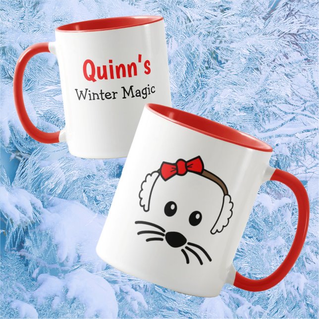 Customisable Little Mouse Winter Magic Mug (Creator Uploaded)