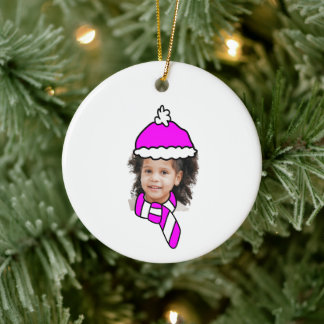 Customisable Little Trailblazer Photo Booth Ceramic Ornament