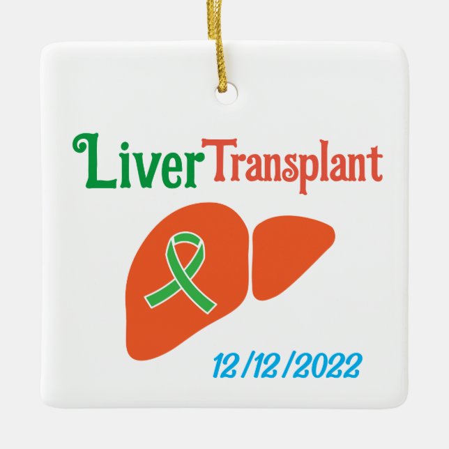 Customisable Liver Transplant Ornament (Front)