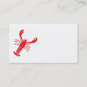 Customisable Lobster Business Card