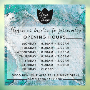  Customisable Logo And Text Business Opening Hours