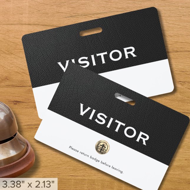 Customisable Logo Company Visitor Badge ID Badge (Creator Uploaded)