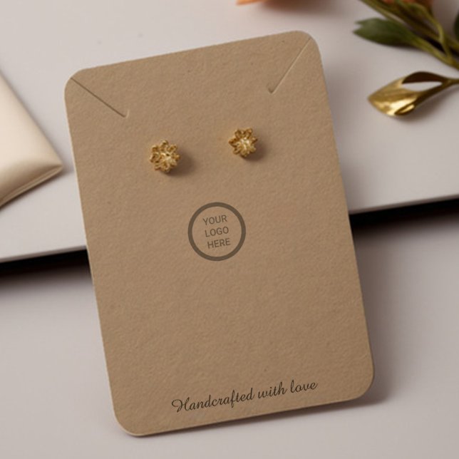 Customisable Logo Kraft Paper Jewellery Display Ca Calling Card (Creator Uploaded)