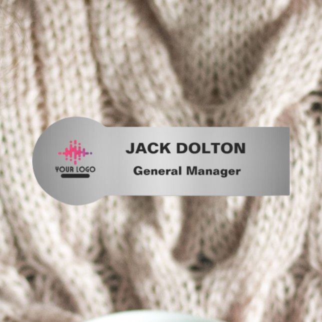 Customisable Logo Name Tag for Company Employees (Creator Uploaded)