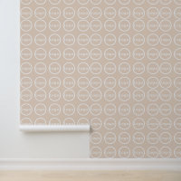 Customisable Logo Pattern on Pale Peach Background