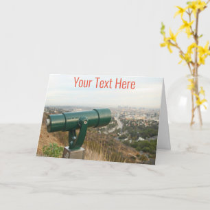 Customisable Los Angeles from Mulholland Drive Card
