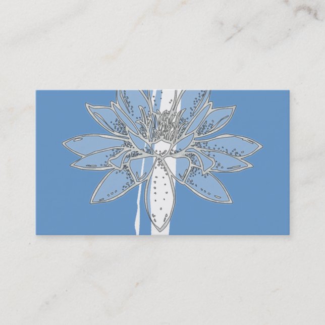 Customisable Lotus Art Business Cards (Front)