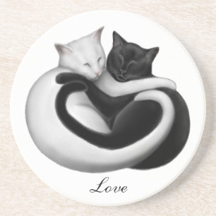 Customisable Love Cats Coaster
