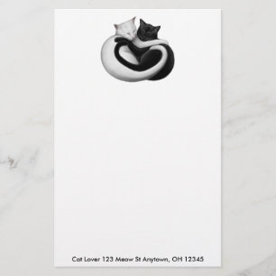 Customisable Love Cats Stationery