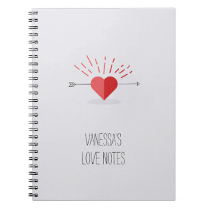 Customisable Love Notes Notebook