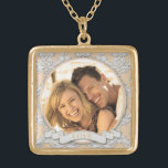 Customisable Love Square Necklace_Medium Gold Plated Necklace<br><div class="desc">Customisable Love Square Necklace</div>