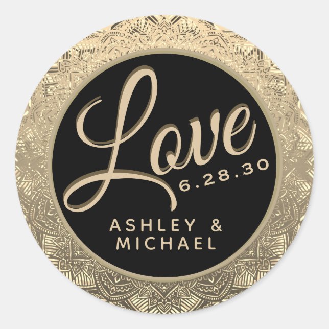 Customisable Love Wedding Seal (Front)