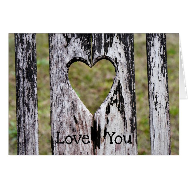 Customisable "Love You" Wooden Chair Back (Front Horizontal)