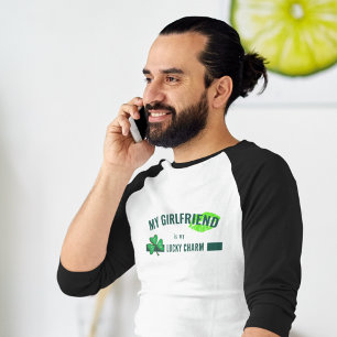 Customisable Lucky Charm Kiss Shamrock Mens T-Shirt