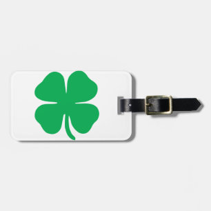 Customisable Lucky Four Leaf Clover Luggage Tags