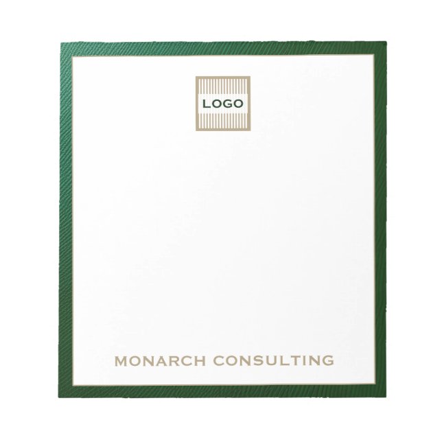 Customisable Luxury Company Logo Notepad (Front)