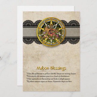Customisable Mabon Autumn Equinox Greeting Card