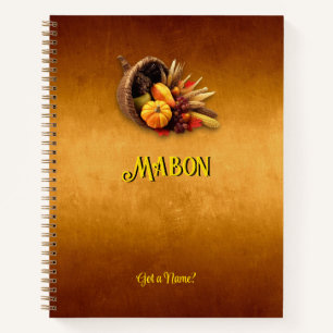 Customisable Mabon Autumn Equinox Notebook