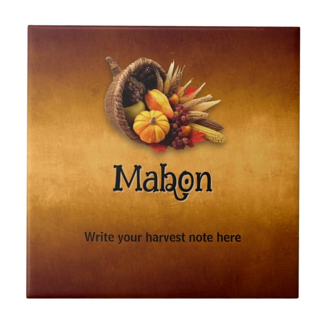Customisable Mabon Ceramic Tile (Front)