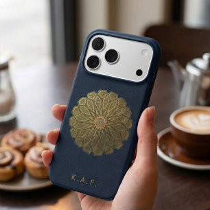 Customisable Madinah Islamic Pattern Gold Monogram