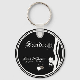 Customisable Maid Of Honour Keepsake Keychain