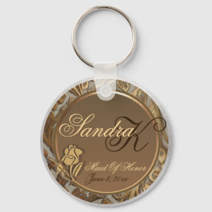 Customisable Maid Of Honour's Keepsake Keychain