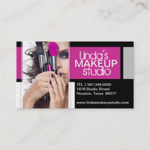 Customisable Makeup Artist Business Card Template
