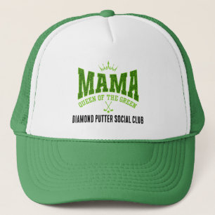 Customisable MAMA QUEEN OF THE GREEN Women's Golf Trucker Hat