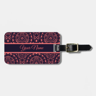 Customisable Mandala Luggage Tag