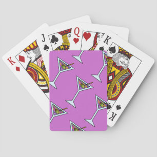 Customisable MARTINI ART PLAYING CARDS