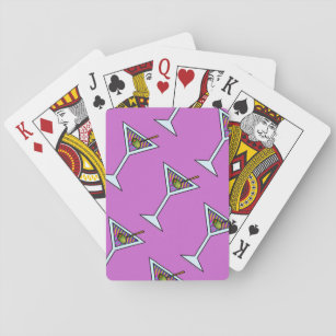 Customisable MARTINI ART PLAYING CARDS