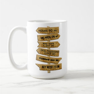 Customisable "MASH" style signpost ver 2.0 Coffee Mug