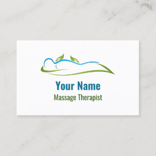 Customisable massage therapist business card