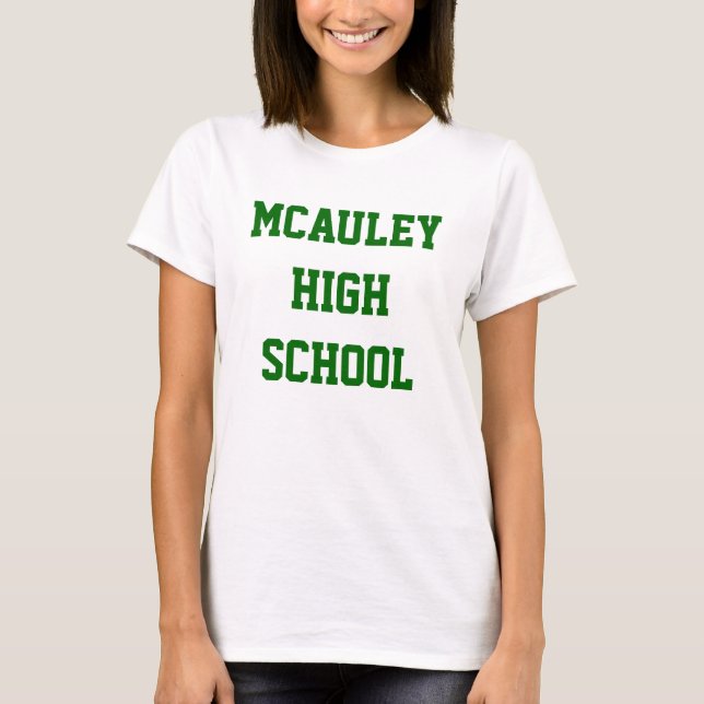 Customisable McAuley High School Team Tee (Front)