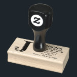 Customisable Mechanical monogram. Initial "J" Rubber Stamp<br><div class="desc">Elegant, unique, one-of-a-kind Customisable Mechanical Engineering monogram. Mechanically decorated initial "J". The customisable template text JOHNSON'S a family name, professional or business title as you like. If you want to change the font, colour or position of the text, just use the CUSTOMIZE button, please. You can transfer this design to...</div>