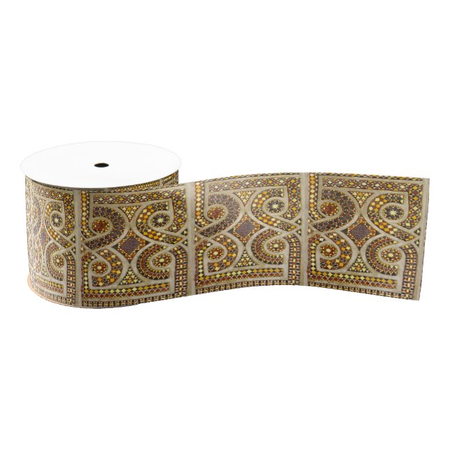 Customisable mediaeval motif grosgrain ribbon (Spool)