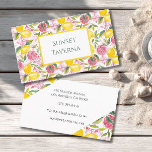 Customisable Mediterranean Business Card