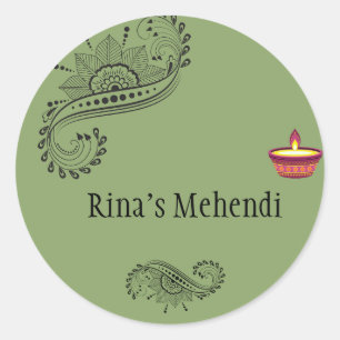Customisable mehendi stickers