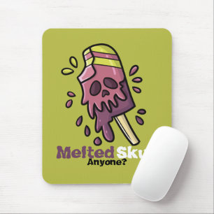 Customisable Melted Skull Mouse Pad