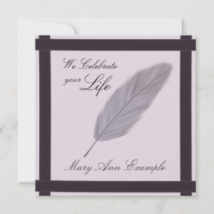 Customisable Memorial / Wake / Living Funeral Invitation