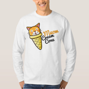 Customisable Meow Cream Cone T-Shirt