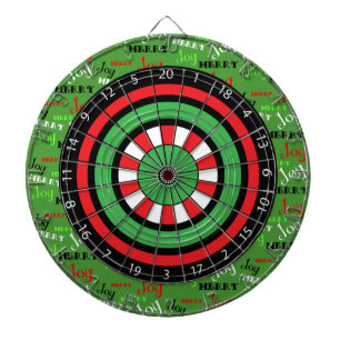 Customisable Merry Joy Christmas Dartboard
