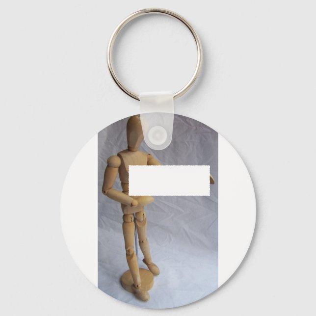 Customisable Message Artist Mannequin Key Ring (Front)