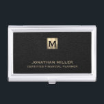 Customisable Metal Business Card Case<br><div class="desc">Elevate your professional presentation with this Customisable Metal Business Card Case, designed for financial planners, wealth managers, financial advisors, and business professionals. Crafted with high-quality all-metal construction, this case exudes durability and style. The brushed metal monogram initial logo adorns the top, harmonising with your name and title or custom text...</div>