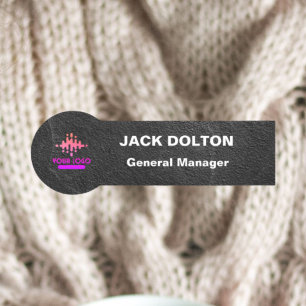 Customisable Metallic Name Tag for Company Staff