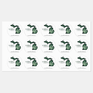 Customisable Michigan 'Mitten-Made' Canning labels