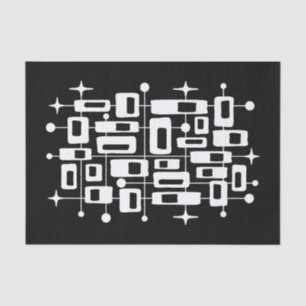 Customisable Mid Century Modern Atomic Abstract Tissue Paper
