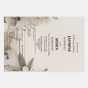 Customisable Milestone Celebration Cards Wrapping Paper Sheet