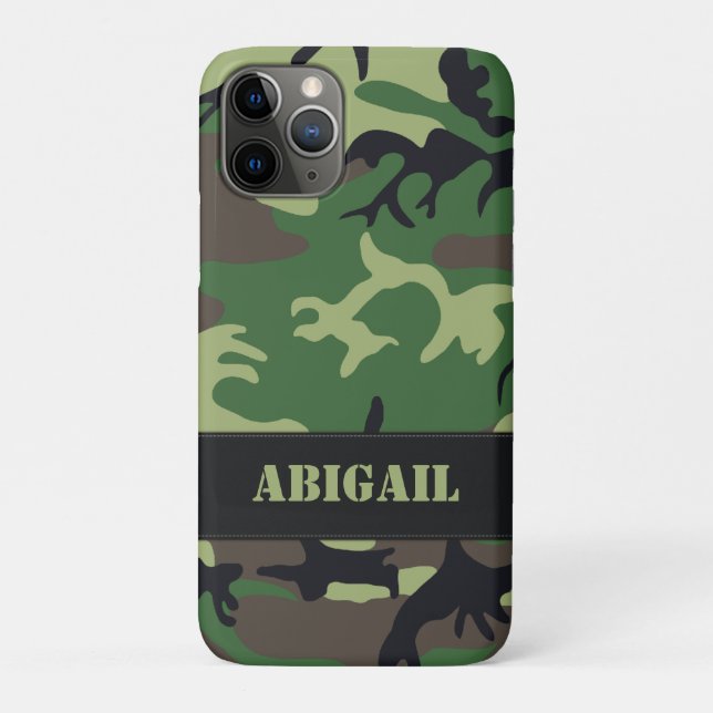 Customisable Military Camo iPhone 4 Case (Back)